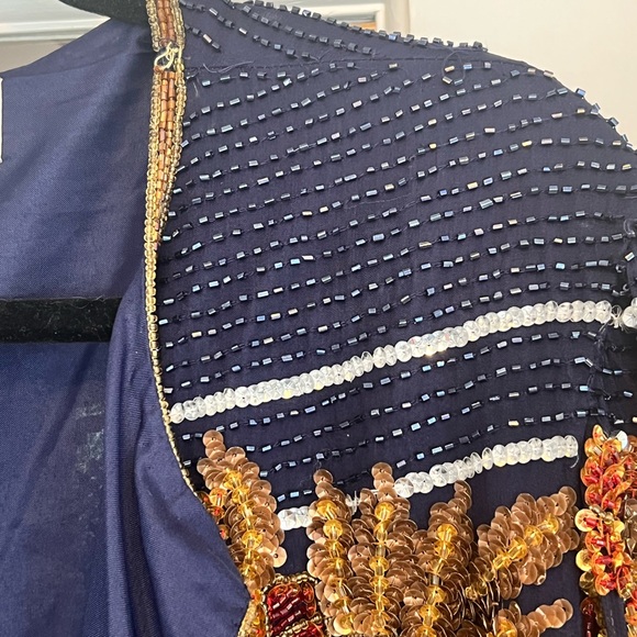 Papell Boutique vintage beaded jacket with 100% silk lining - Picture 7 of 8